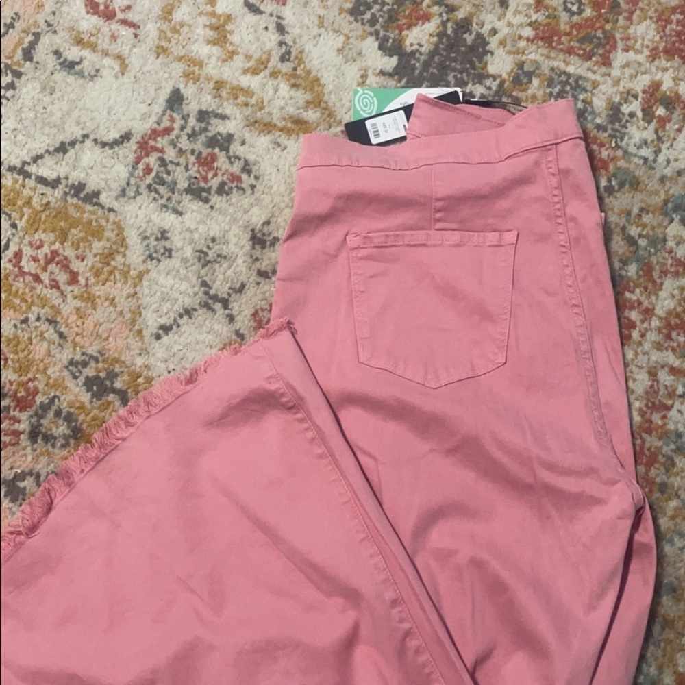 NWT bubble pink bell bottoms